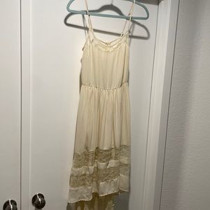 High to Low Off White Beach Dress